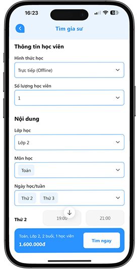 Bước 02 – Điền đầy đủ thông tin